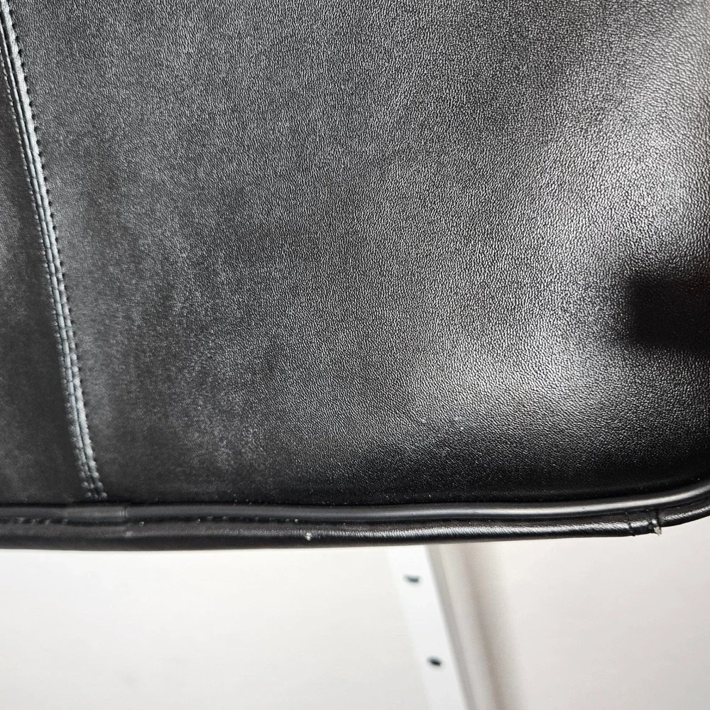 Samsonite Leather Slim Briefcase Laptop Bag Black Business Travel Shoulder NWT‎